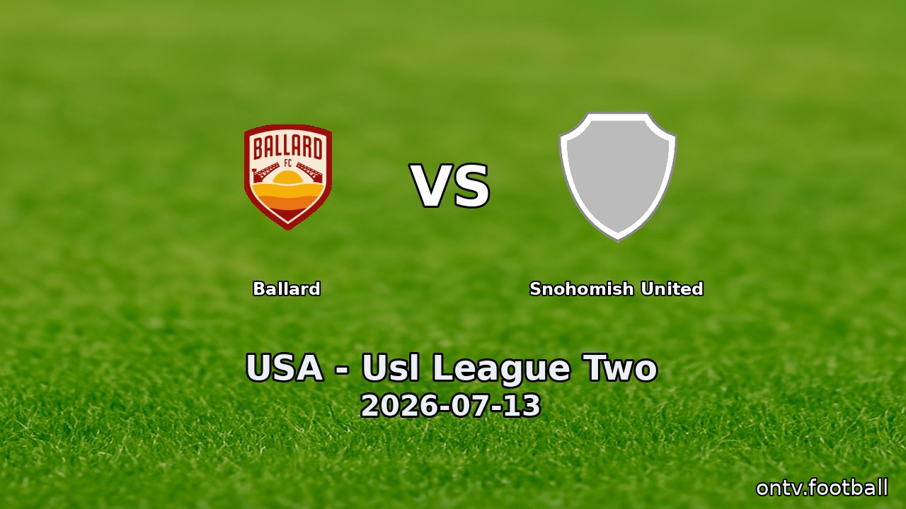 Ballard vs Snohomish United