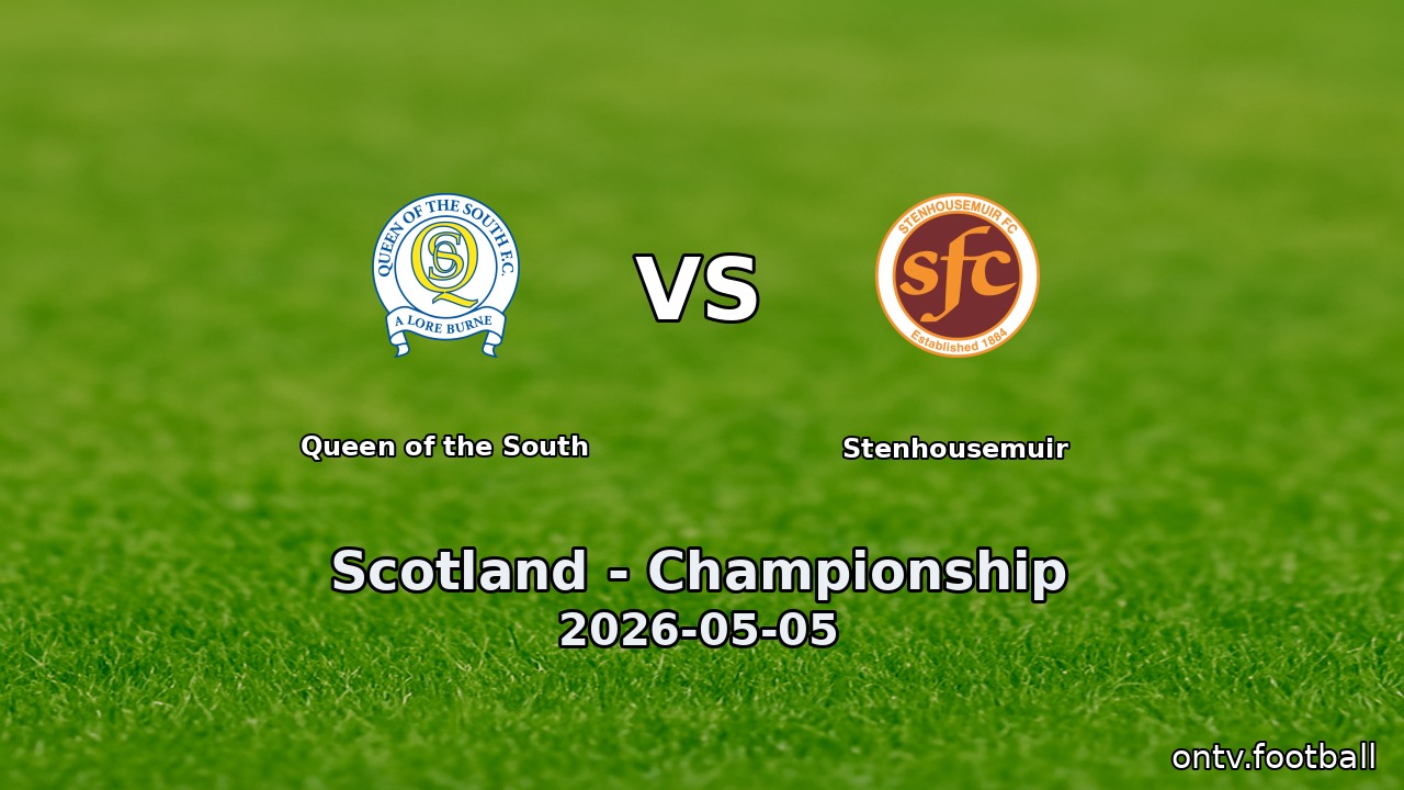 Queen of the South vs Stenhousemuir