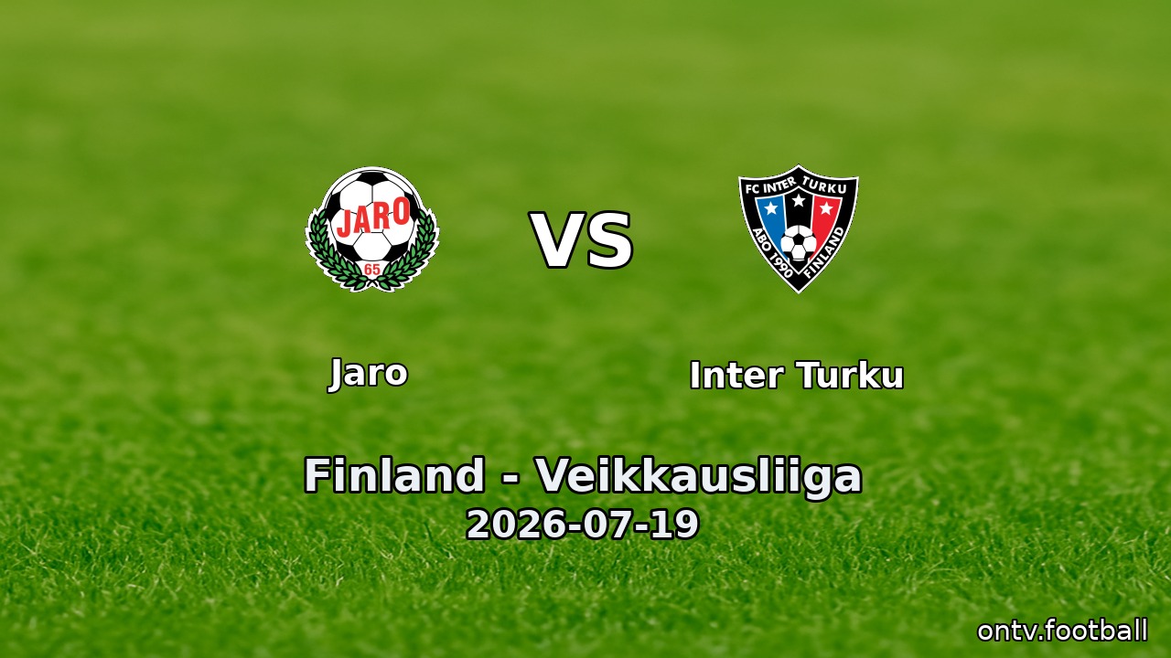 Jaro vs Inter Turku