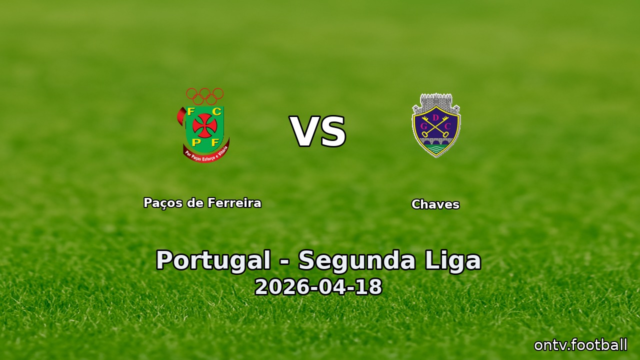 Paços de Ferreira vs Chaves