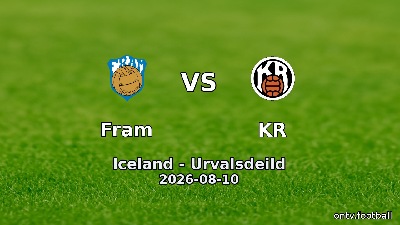 Fram vs KR