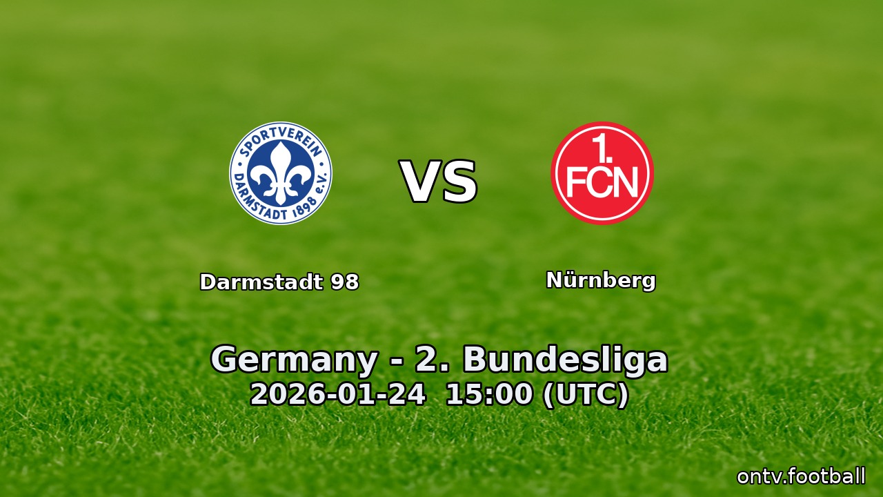 Darmstadt 98 vs Nürnberg