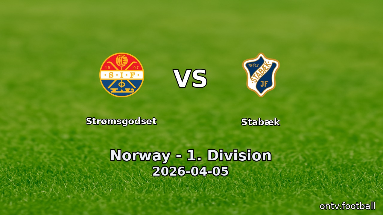 Strømsgodset vs Stabæk