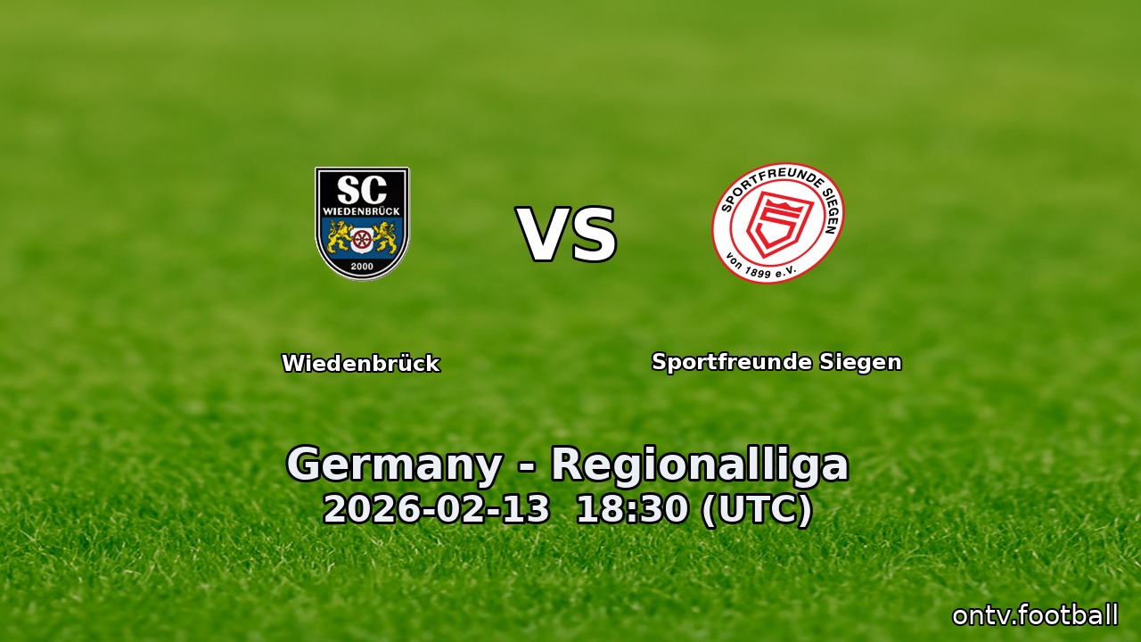 Wiedenbrück vs Sportfreunde Siegen