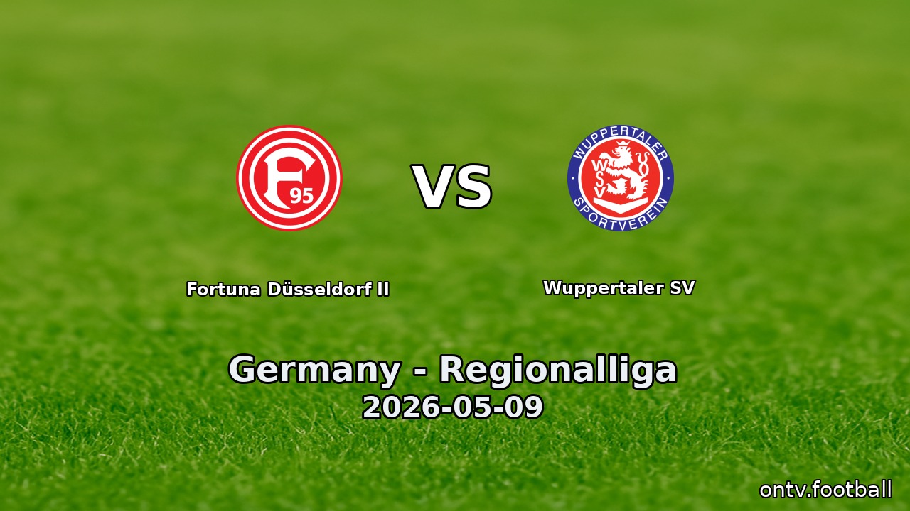 Fortuna Düsseldorf II vs Wuppertaler SV