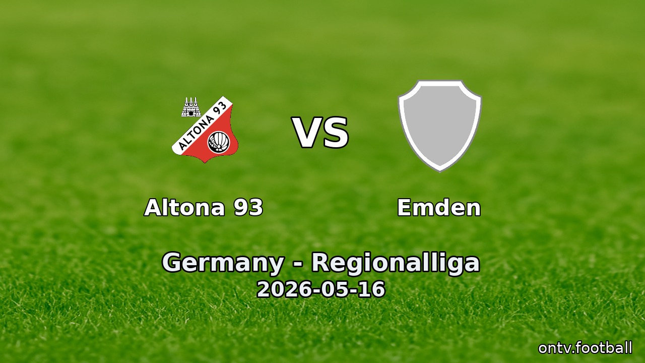 Altona 93 vs Emden