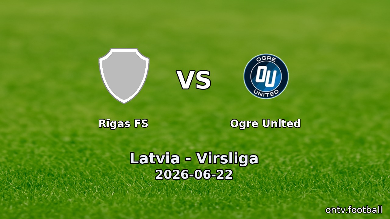 Rīgas FS vs Ogre United
