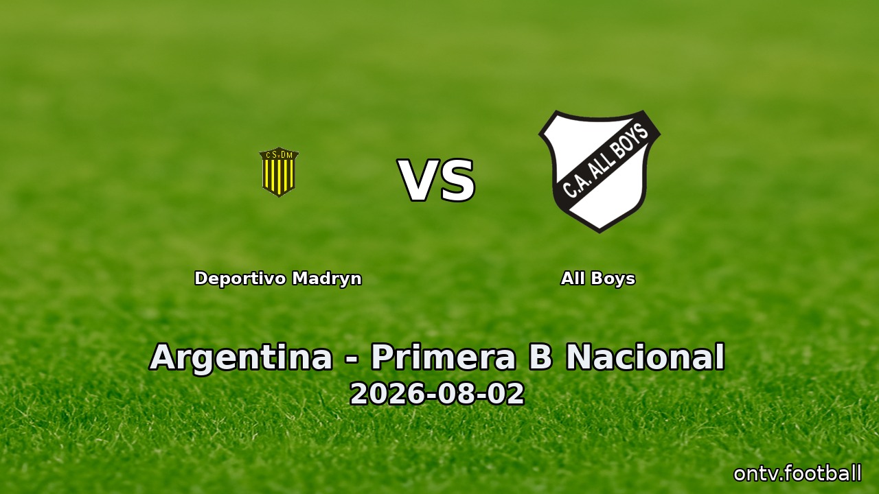 Deportivo Madryn vs All Boys
