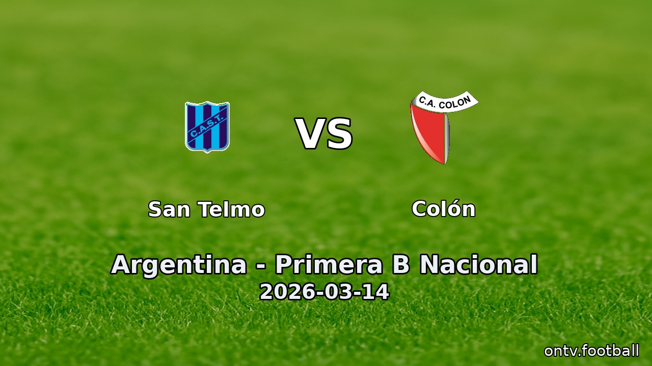 San Telmo vs Colón