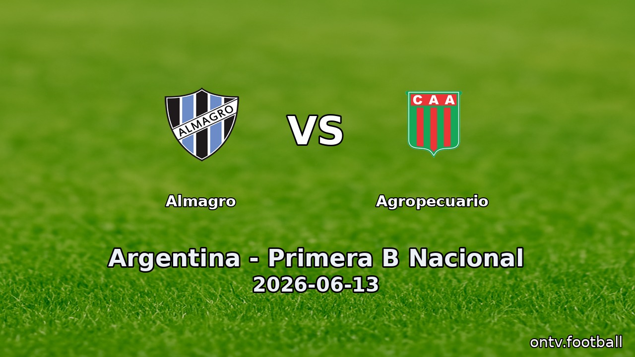 Almagro vs Agropecuario