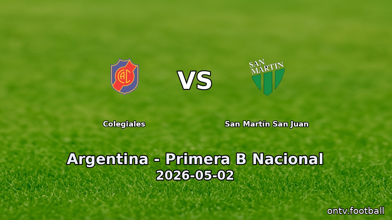 Colegiales vs San Martín San Juan