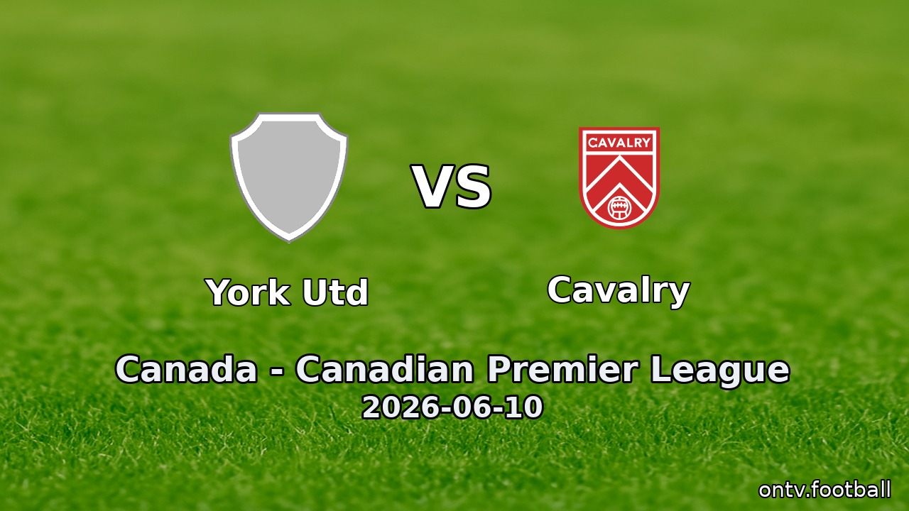 York Utd vs Cavalry