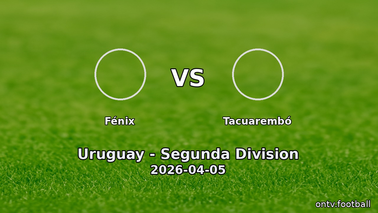 Fénix vs Tacuarembó