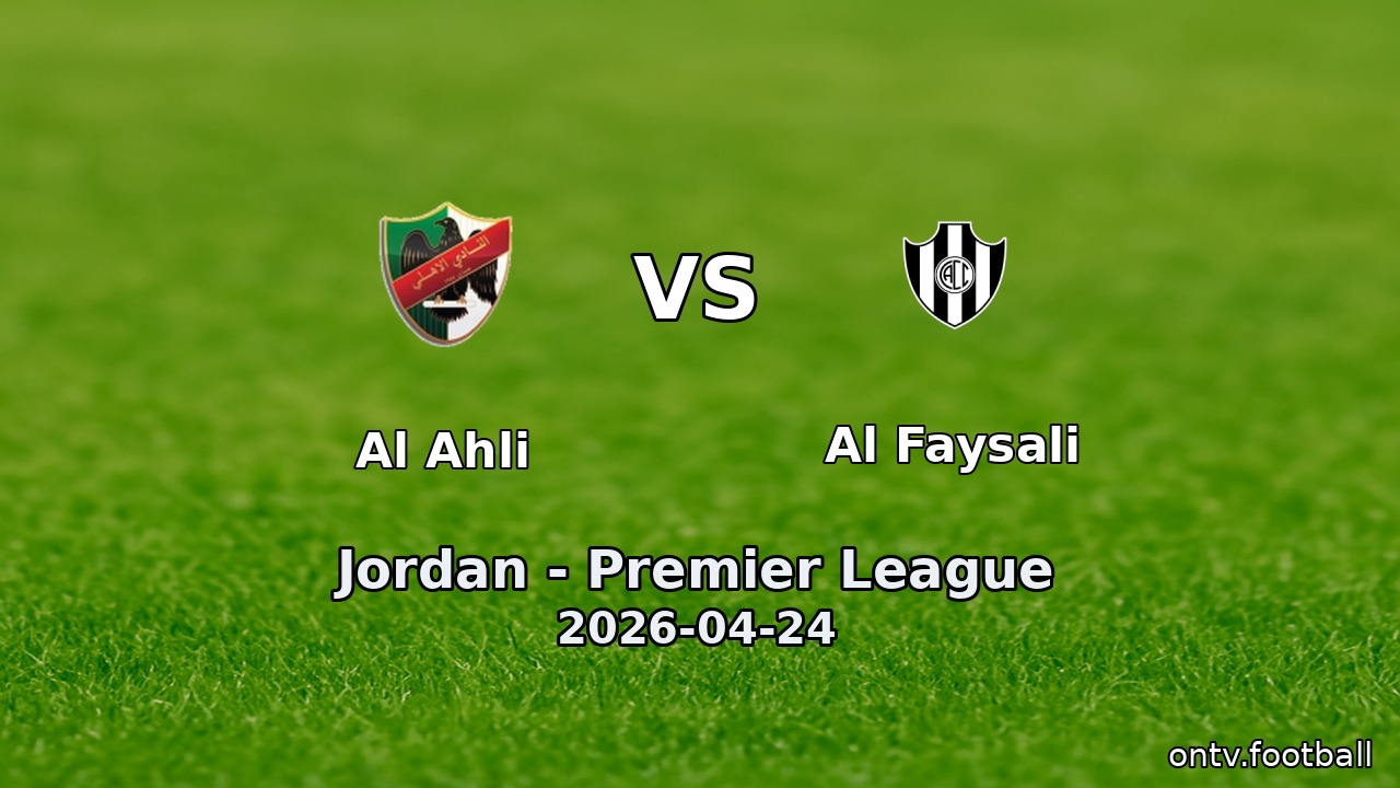 Al Ahli vs Al Faysali