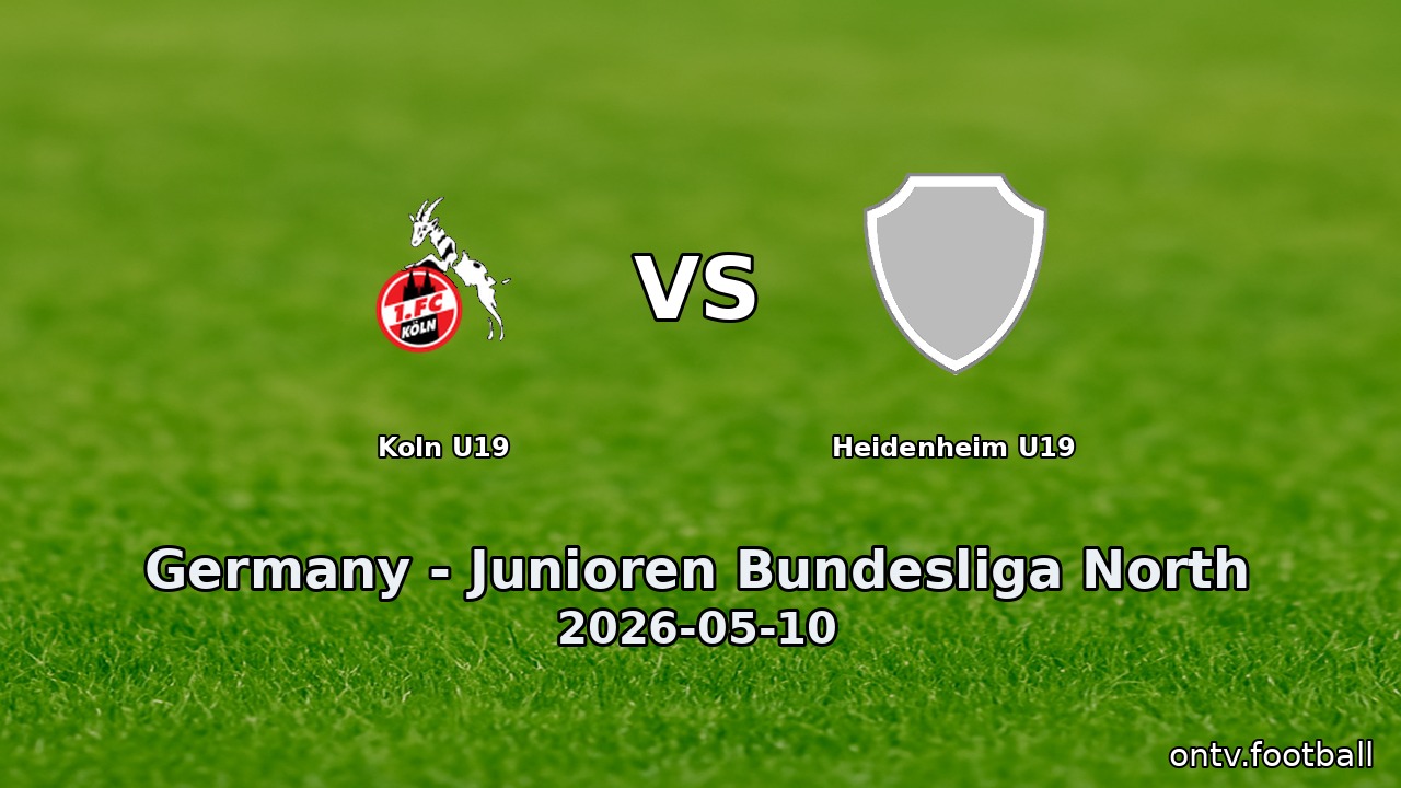 Koln U19 vs Heidenheim U19