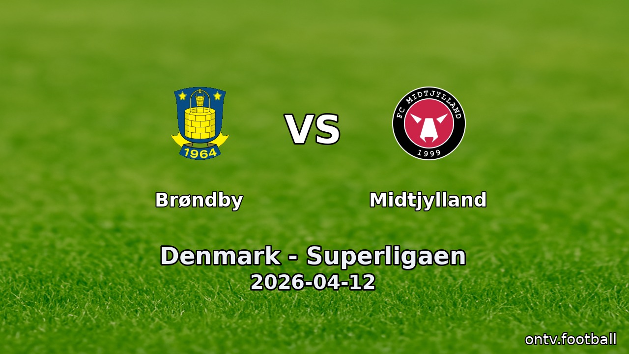 Brøndby vs Midtjylland