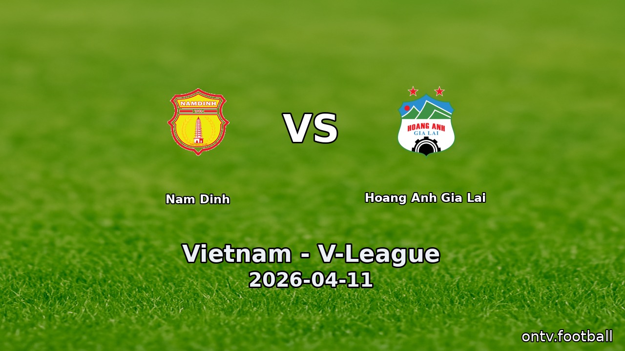 Nam Dinh vs Hoang Anh Gia Lai