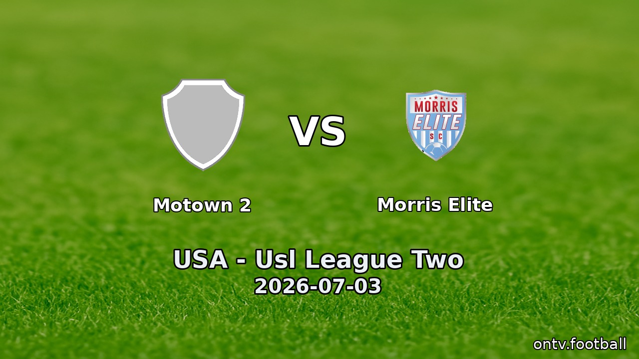 Motown 2 vs Morris Elite