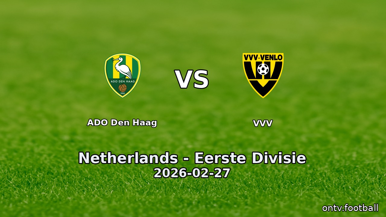 ADO Den Haag vs VVV