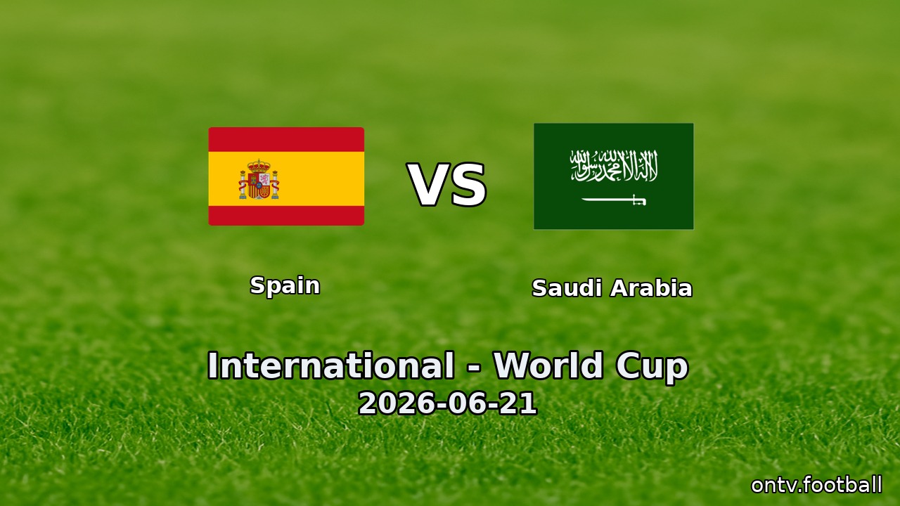 Spain vs Saudi Arabia