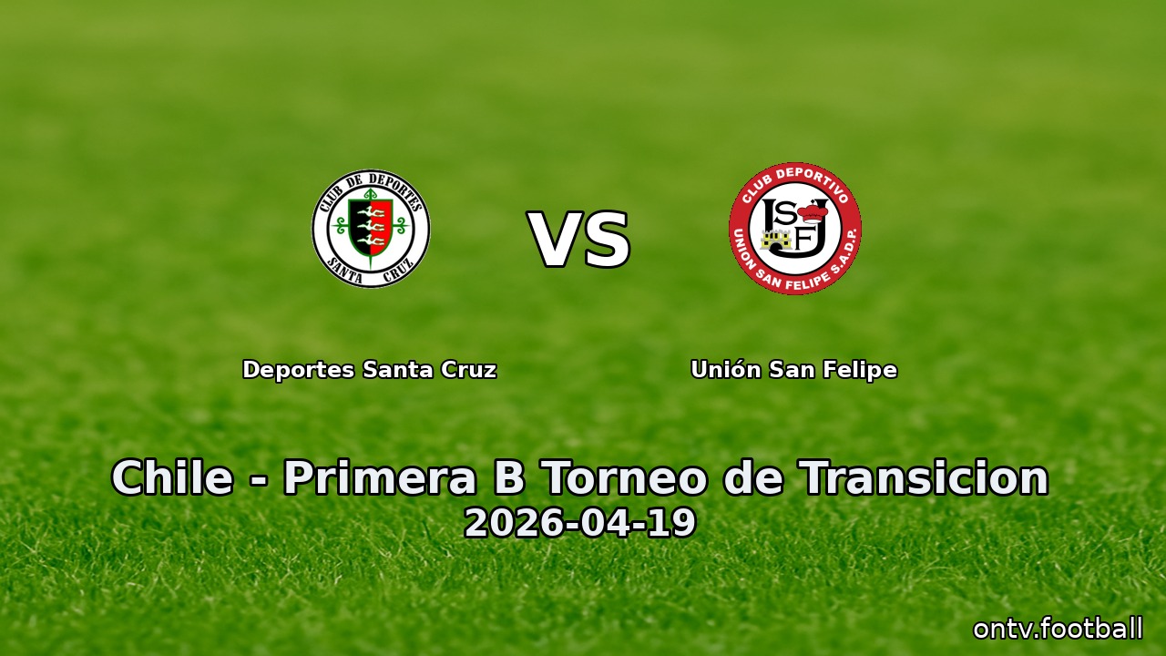 Deportes Santa Cruz vs Unión San Felipe