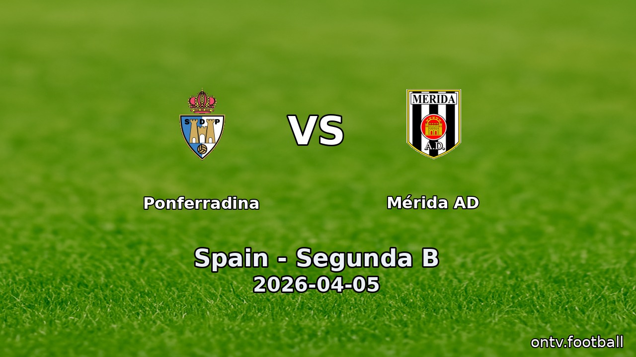 Ponferradina vs Mérida AD