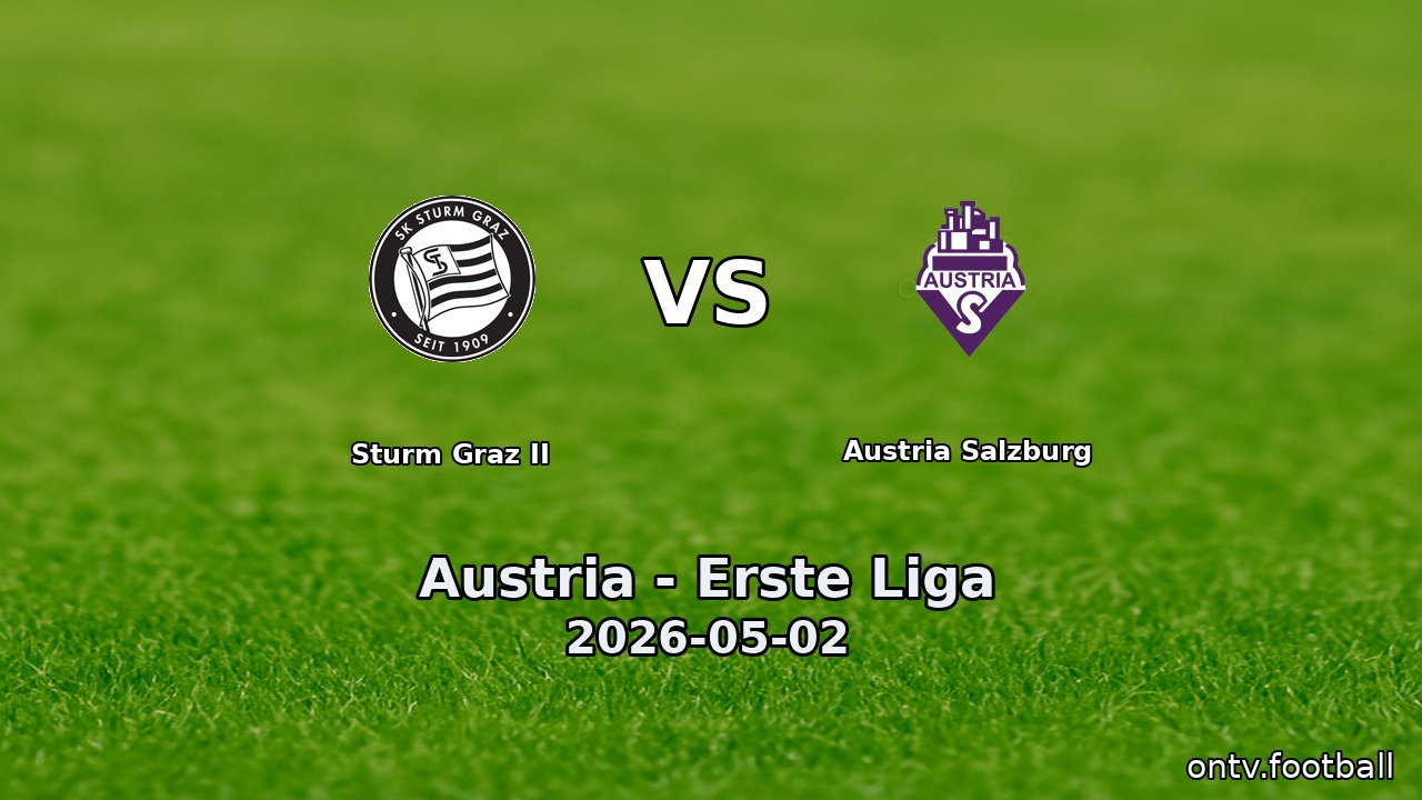 Sturm Graz II vs Austria Salzburg