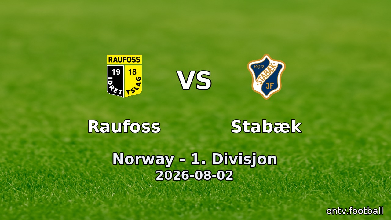 Raufoss vs Stabæk