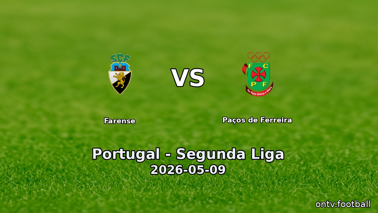 Farense vs Paços de Ferreira
