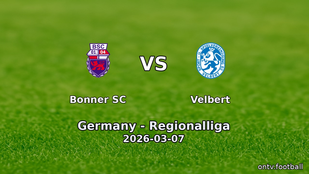 Bonner SC vs Velbert