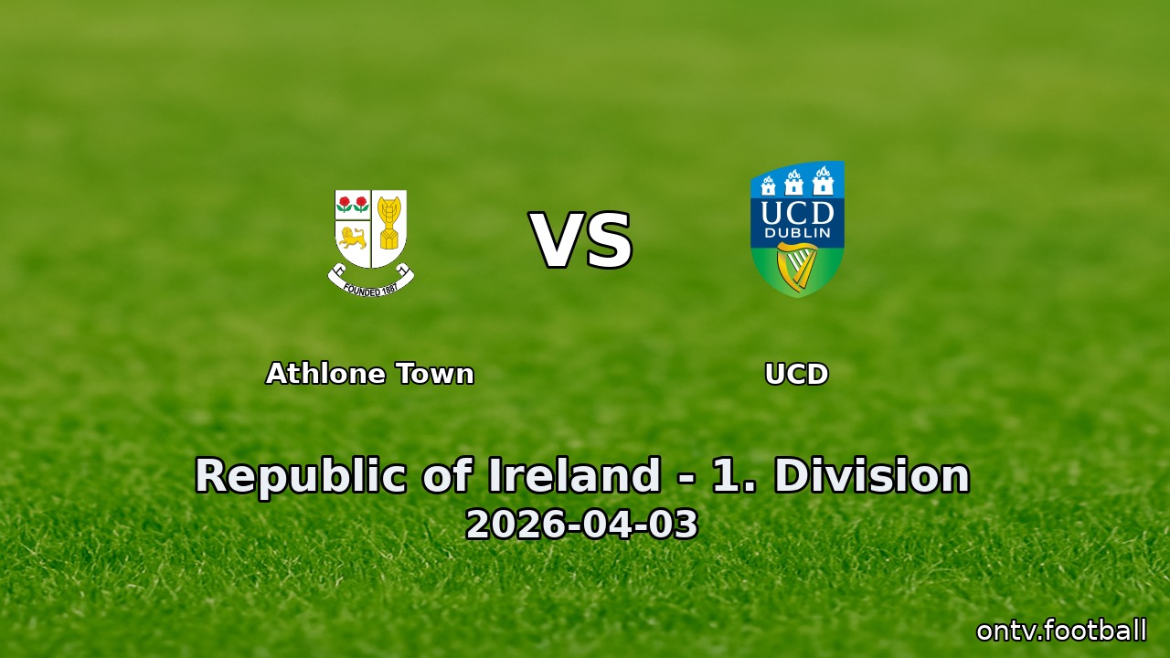 Athlone Town vs UCD