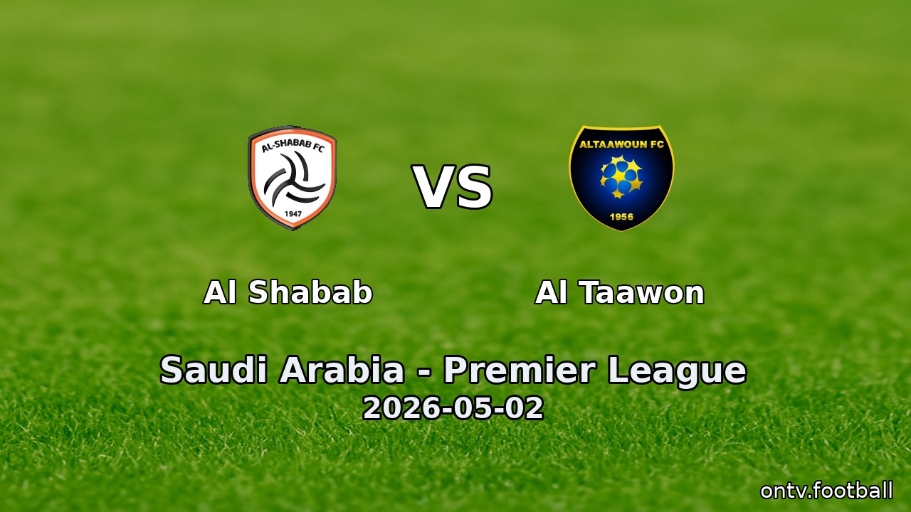 Al Shabab vs Al Taawon