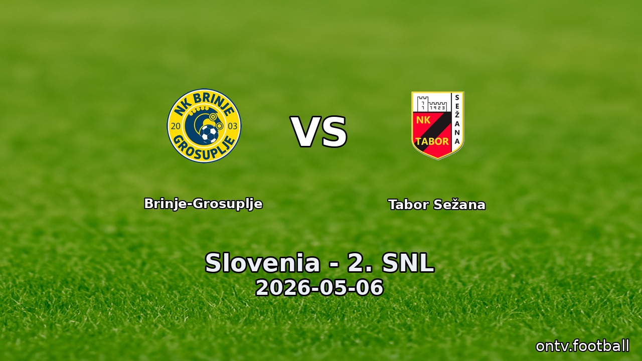 Brinje-Grosuplje vs Tabor Sežana