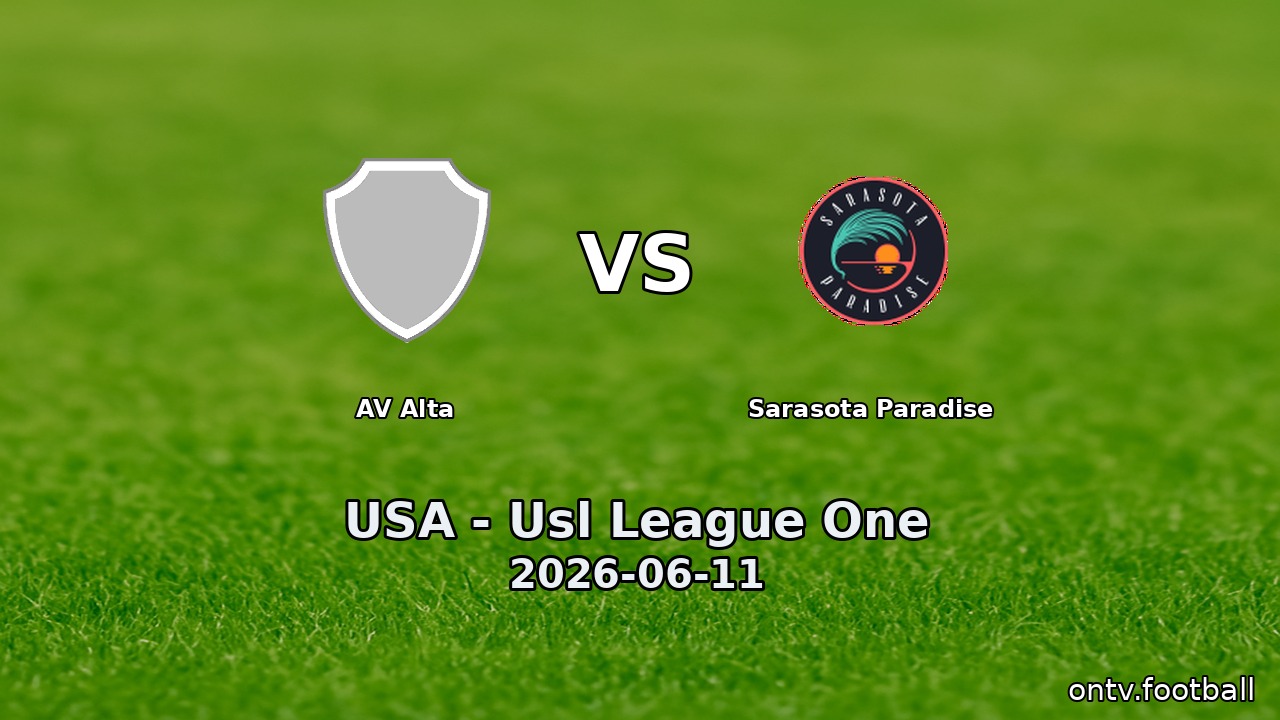 AV Alta vs Sarasota Paradise