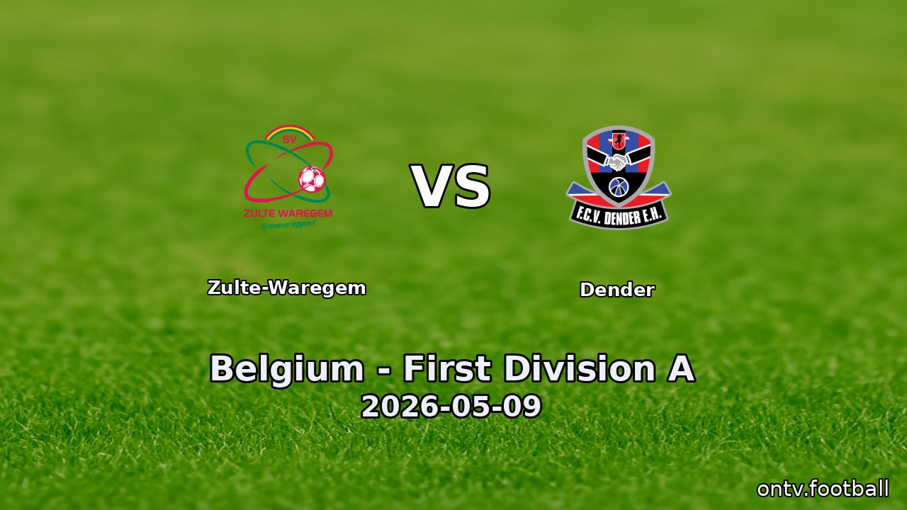 Zulte-Waregem vs Dender