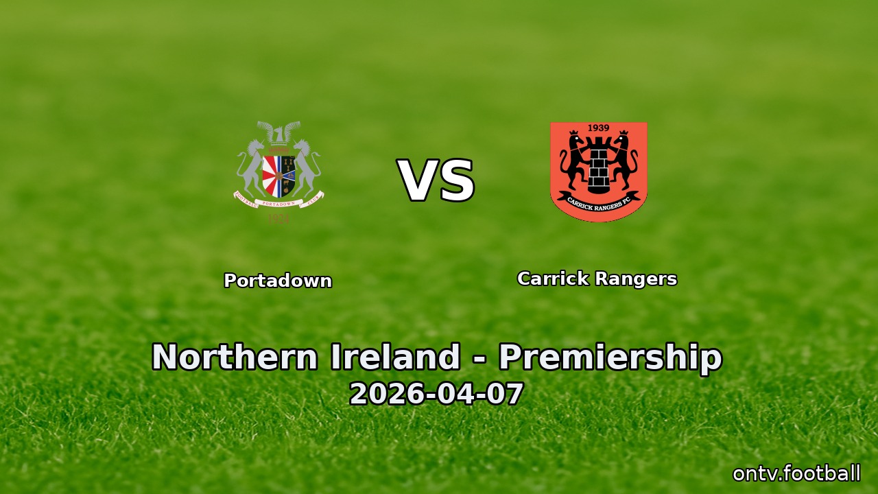 Portadown vs Carrick Rangers