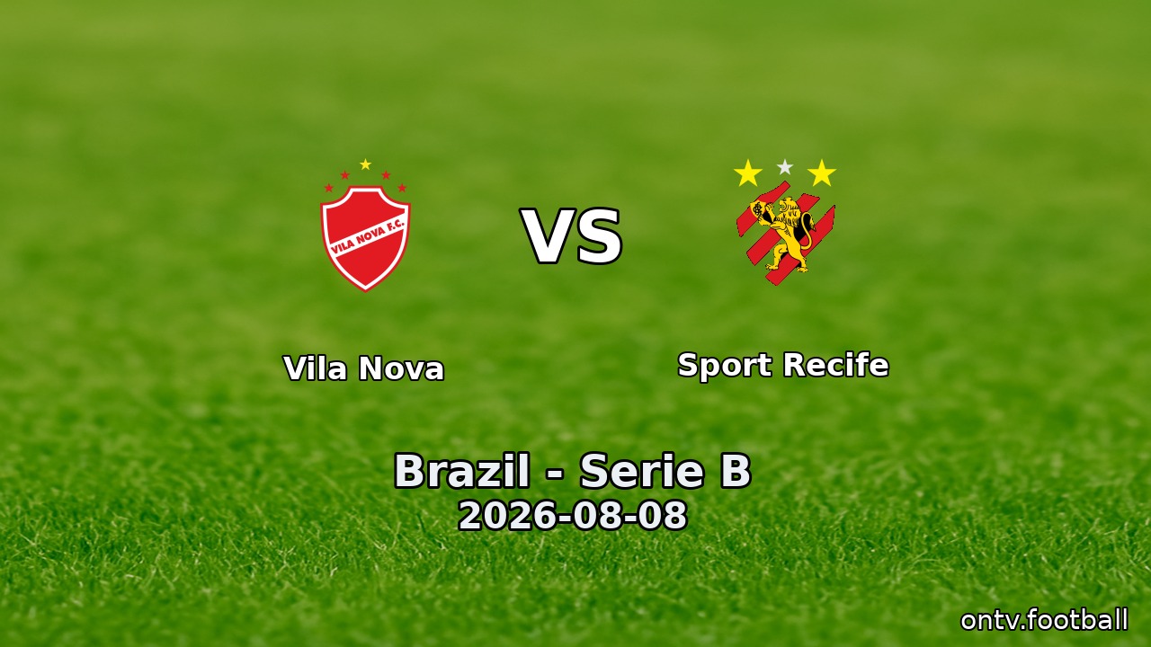 Vila Nova vs Sport Recife