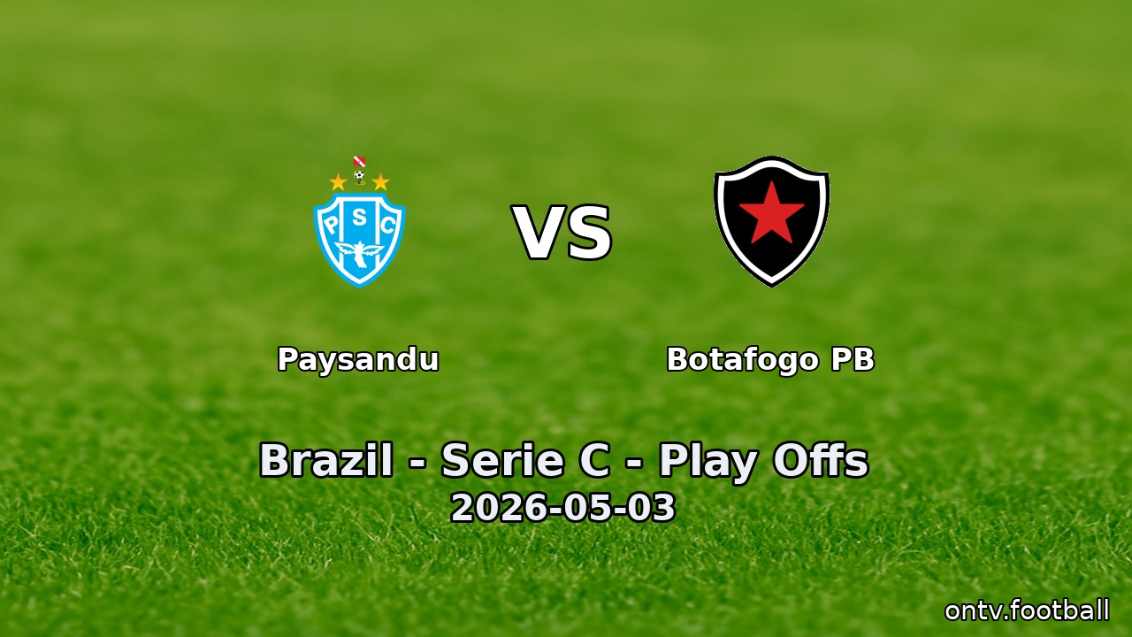 Paysandu vs Botafogo PB