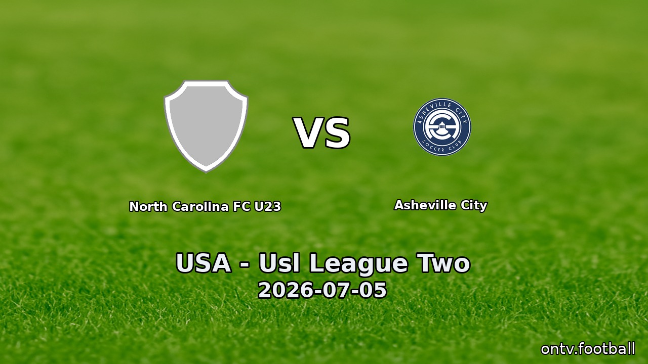 North Carolina FC U23 vs Asheville City