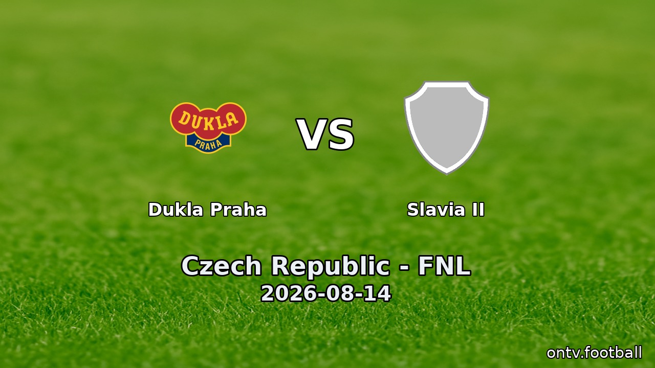 Dukla Praha vs Slavia II
