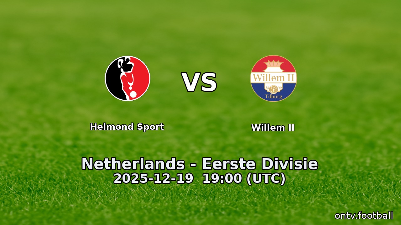 Helmond Sport vs Willem II
