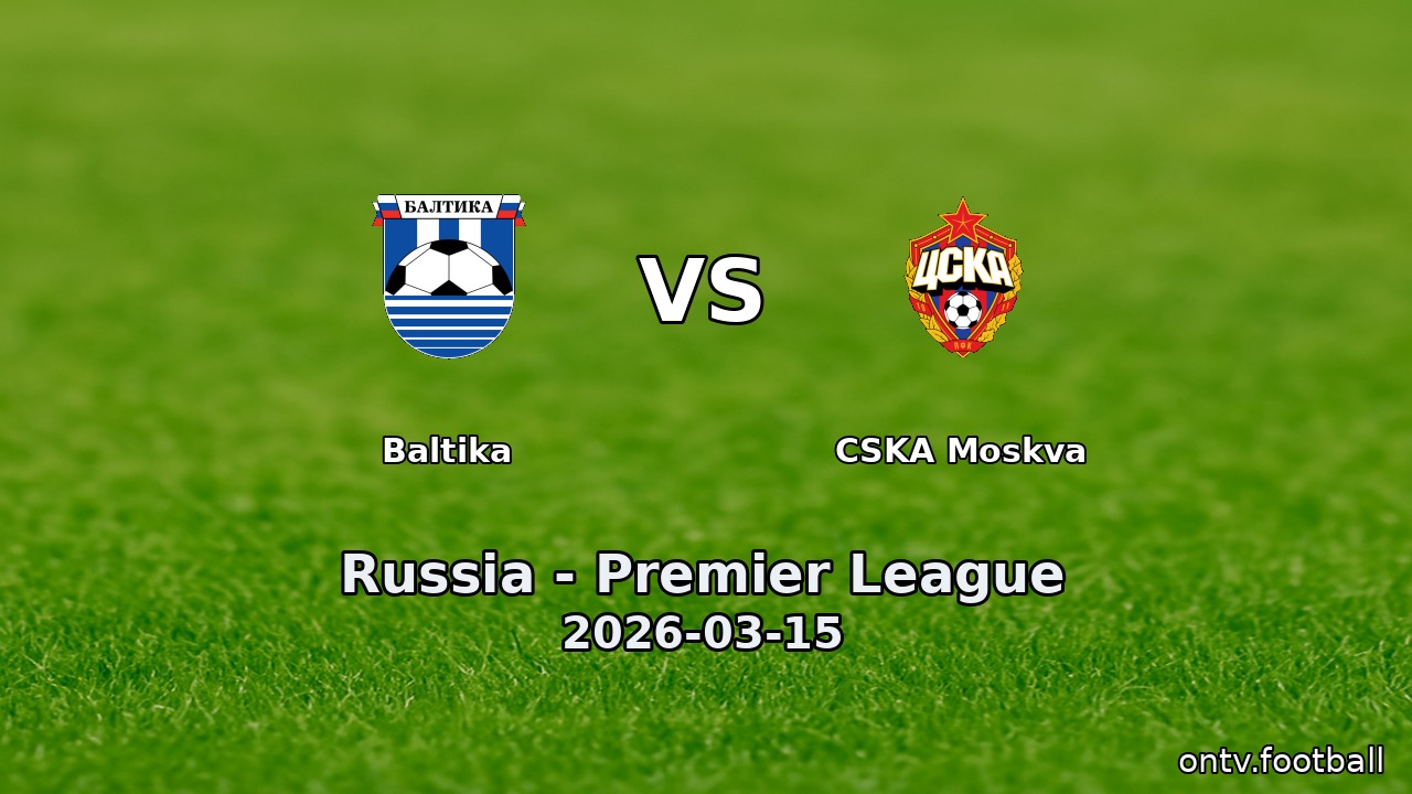 Baltika vs CSKA Moskva