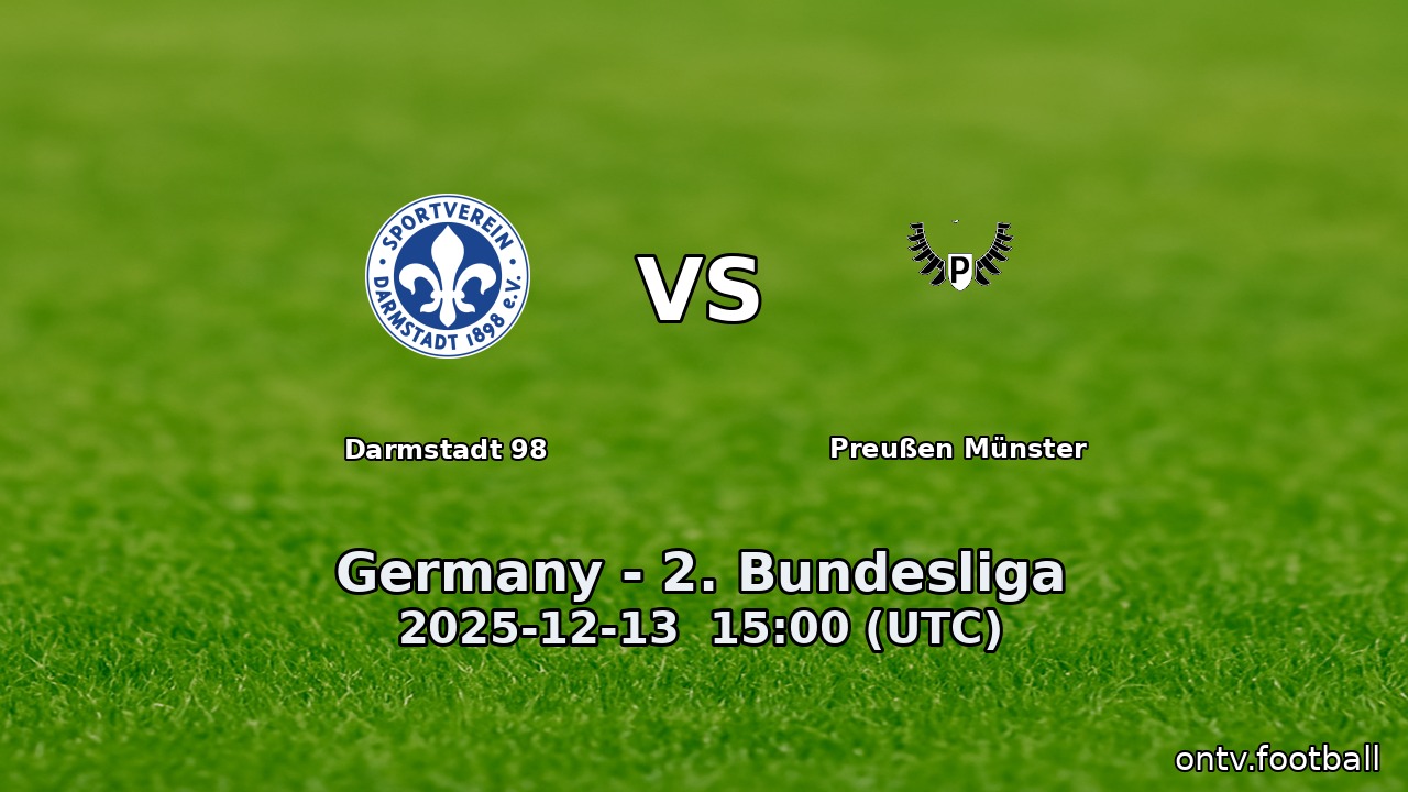 Darmstadt 98 vs Preußen Münster