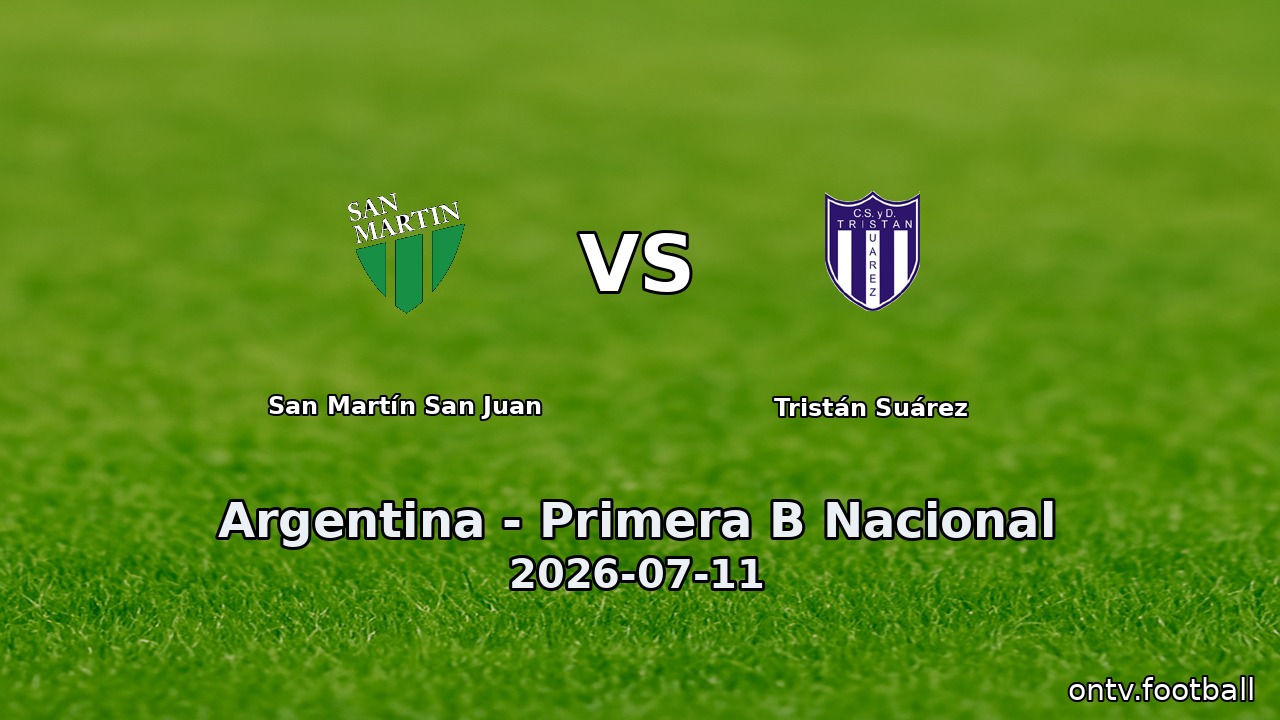 San Martín San Juan vs Tristán Suárez