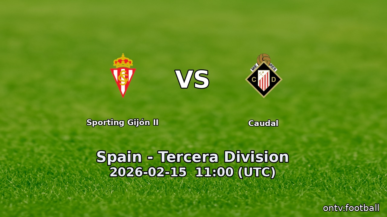 Sporting Gijón II vs Caudal