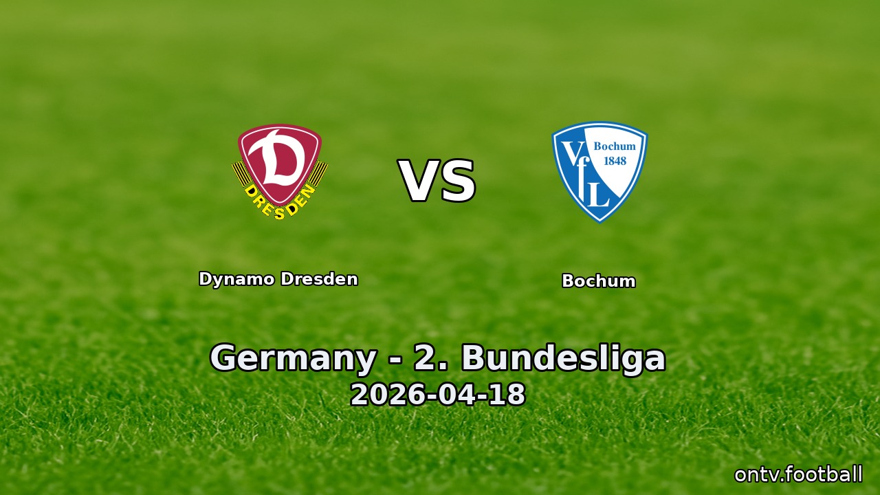 Dynamo Dresden vs Bochum