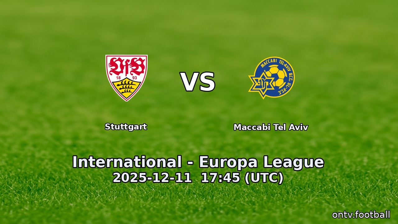 Stuttgart vs Maccabi Tel Aviv