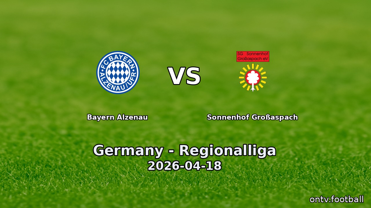 Bayern Alzenau vs Sonnenhof Großaspach