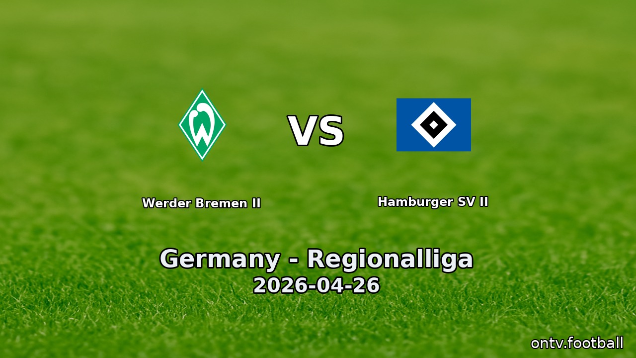 Werder Bremen II vs Hamburger SV II