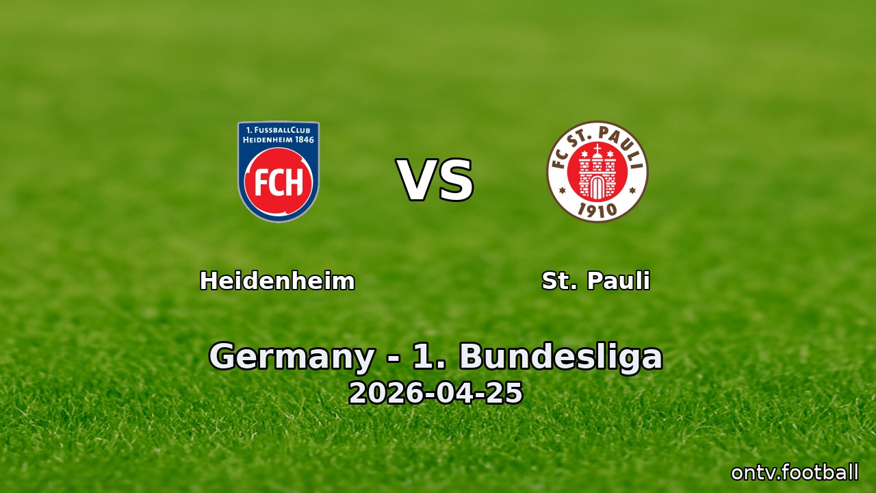 Heidenheim vs St. Pauli